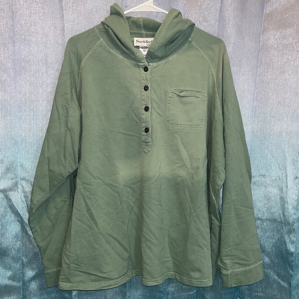 Women's 3x North Style Hoodie 100% Cotton Faded